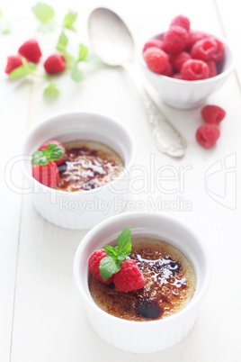 Raspberry Creme Brulee