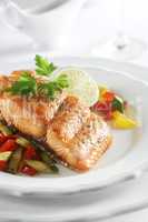 Salmon with Vegetables