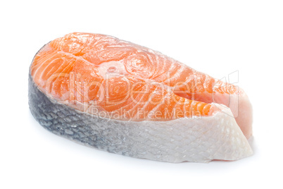 Raw Salmon Steak