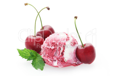 Cherry Ripple Ice Cream