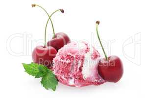 Cherry Ripple Ice Cream