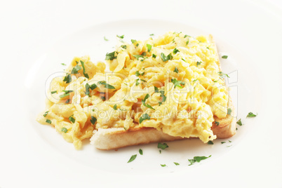 Scrambled Eggs On Toast