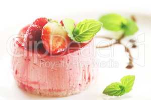 Fancy Strawberry Cake