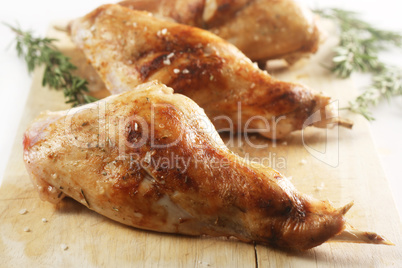 Roasted Rabbit Legs