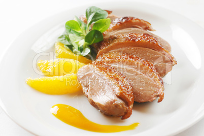 Duck WIth Orange Sauce