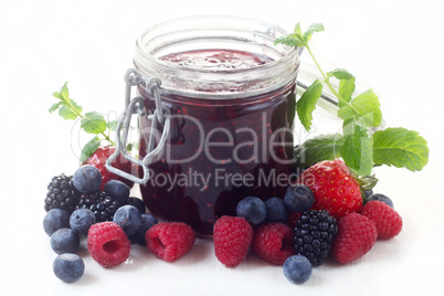 Jam With Mixed Berries
