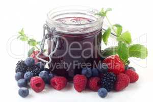 Jam With Mixed Berries