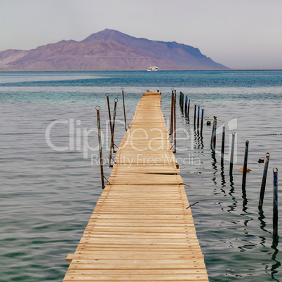 Old wooden pier