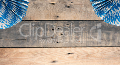 Bavarian flag on rustic wood