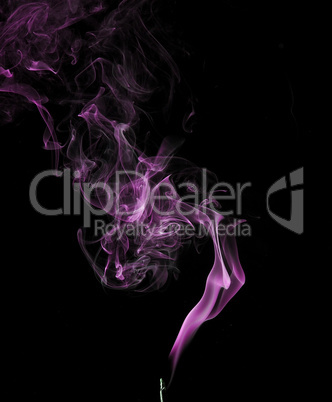 Abstract smaoke in purple