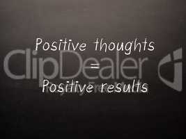 Positive thoughts, positive results