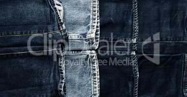 Texture of old used jeans using as header