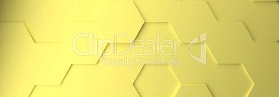 Abstract modern bright pastel yellow honeycomb background