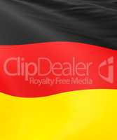 3d render of the flag of Germany using as background