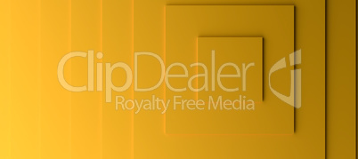 Yellow modern background with three dimensional steps