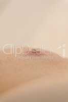 Big red boiling pimple furuncle on the skin, inflamed boil, dermatology photo