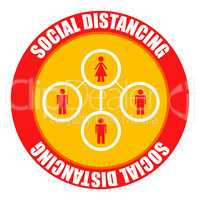 Social distancing icon. Coronavirus outbreak. Social distancing concept. Protection from Covid-19. Coronavirus. Covid 19 prevention icons set.