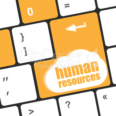 human resources button on computer keyboard key