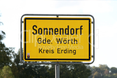 Ortsschild  Sign