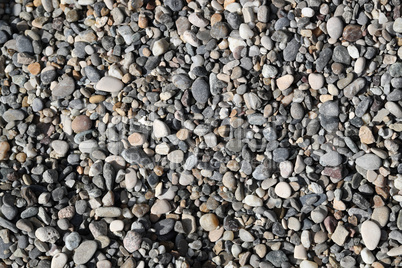 Background of round stones in various sizes
