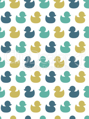 Duckling colorful seamless pattern