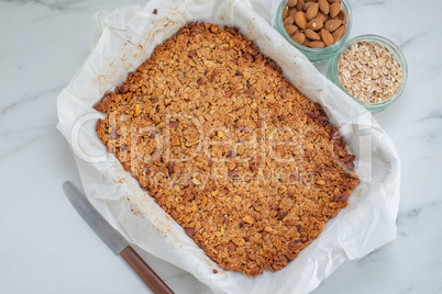 Selbstgemachte Müsli Riegel