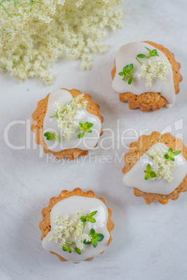 holunderblüten zitronen muffins