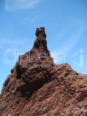 Felsen am Roque de los Muchachos, La Palma