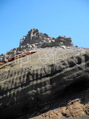 Felsen am Roque de los Muchachos, La Palma