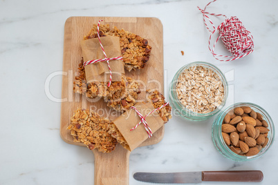 Selbstgemachte Müsli Riegel