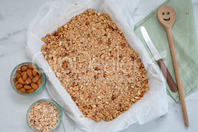 Selbstgemachte Müsli Riegel