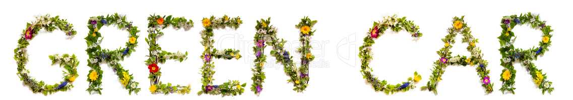 Flower And Blossom Letter Building Word Hope