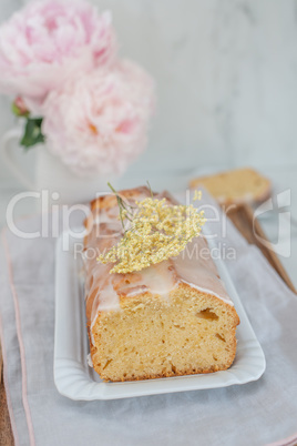 Holunderblüten Kastenkuchen