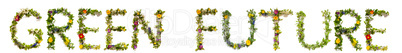 Flower And Blossom Letter Building Word Hope