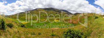 A landscape shot as a panoramic image of the beauty of Madagascar