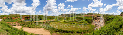 Panoramic shots of landscape images on the island of Madagascar