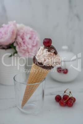 Schwarzwälder Kirsch Eiscreme