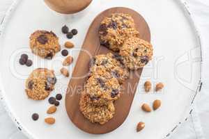 Vollkorn Schokoladen Cookies