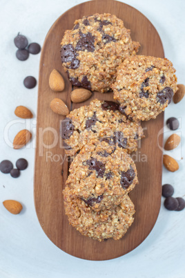 Vollkorn Schokoladen Cookies