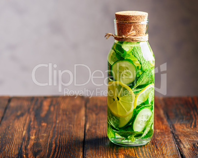 Infusion with Lemon, Cucumber and Mint.