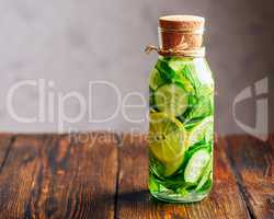 Infusion with Lemon, Cucumber and Mint.