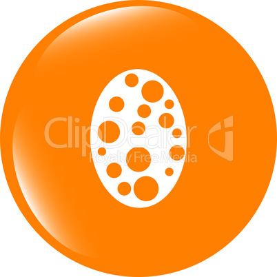 Easter egg sign icon. Easter tradition symbol