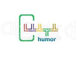Text Humor. Holiday concept. Abstract emblem, design concept, element for template.