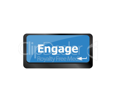 engage button on computer pc keyboard key