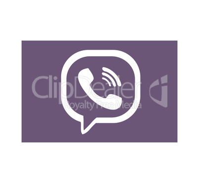 Viber logo. Viber is a popular instant messaging and voice over IP application. Viber app . Kharkiv, Ukraine - June 15, 2020