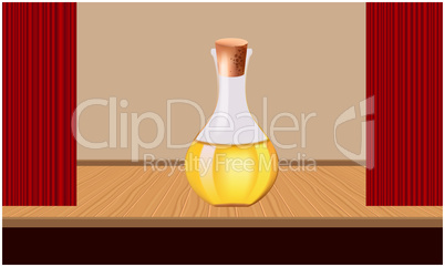 mock illustration of glass jar placed on the tables