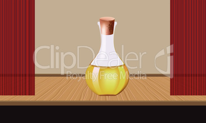 mock illustration of glass jar placed on the tables