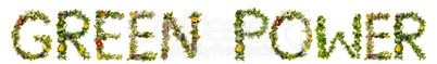 Flower And Blossom Letter Building Word Hope