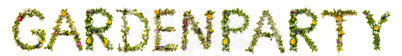 Flower And Blossom Letter Building Word Gardenparty