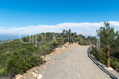 Small trail in Double Peak Park in San Marcos